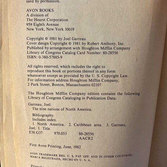 The Nine Nations of North America by Joel Garreau (paperback) Vintage, 1981 - Picture 3 of 8